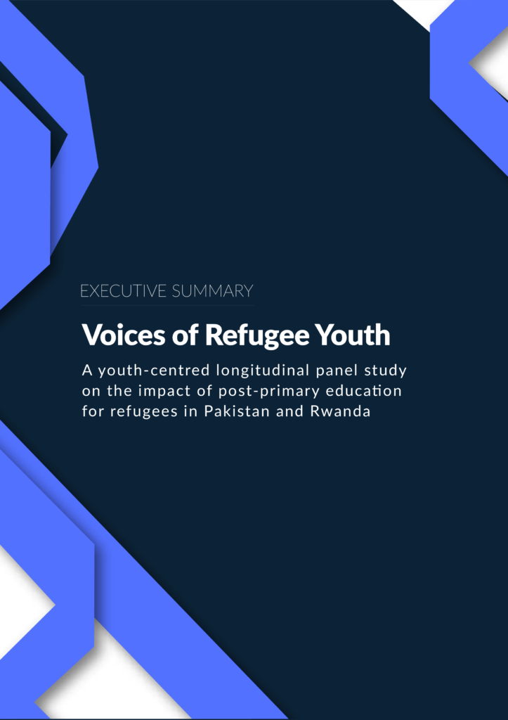 Executive Summary – Voices of Refugee Youth: A youth-centred longitudinal panel study on the impact of post-primary education for refugees in Pakistan and Rwanda